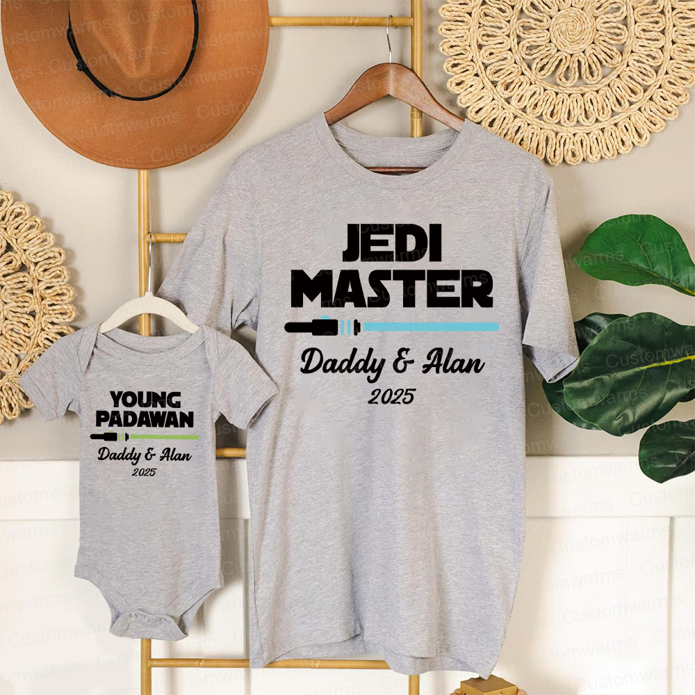 Personalized First Father's Day Daddy and Baby Outfit | CWFamily102