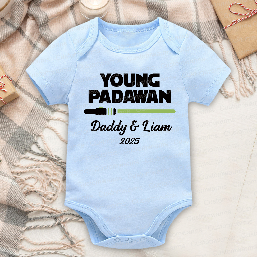 Personalized First Father's Day Daddy and Baby Outfit | CWFamily102