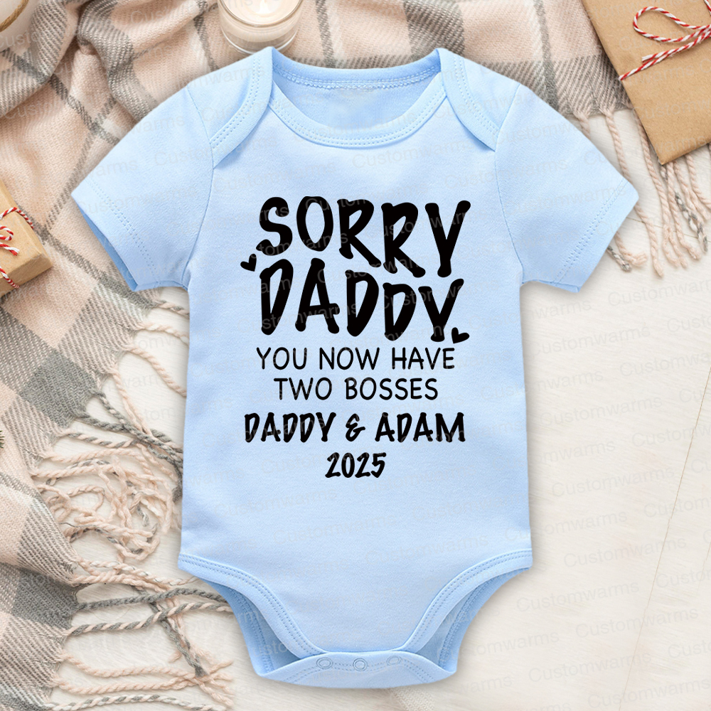 Personalized First Father's Day Daddy and Baby Outfit | CWFamily105