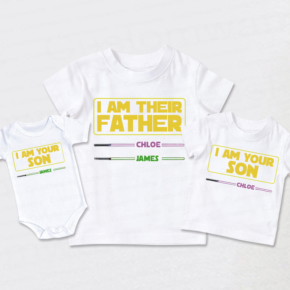 Personalized First Father's Day Daddy and Me Outfit | CWFamily107