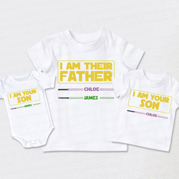 Personalized First Father's Day Daddy and Me Outfit | CWFamily107