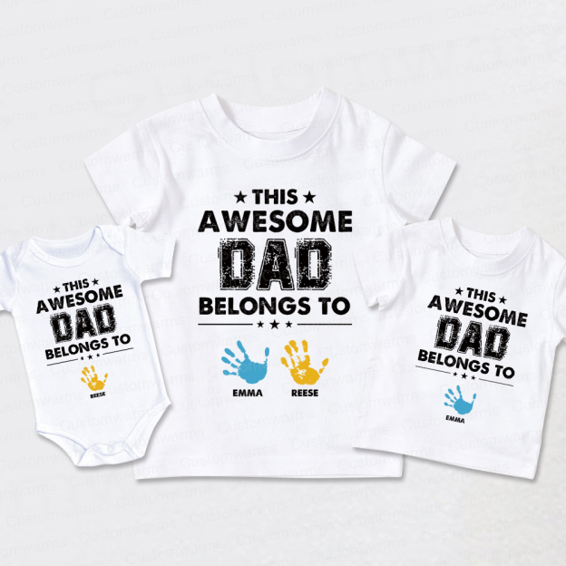 Personalized First Father's Day Daddy and Me Outfit | CWFamily111