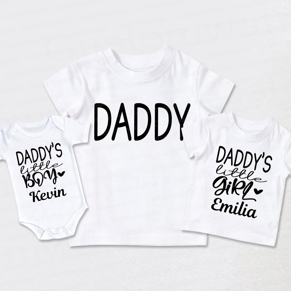 Personalized First Father's Day Daddy and Me Outfit | CWFamily112