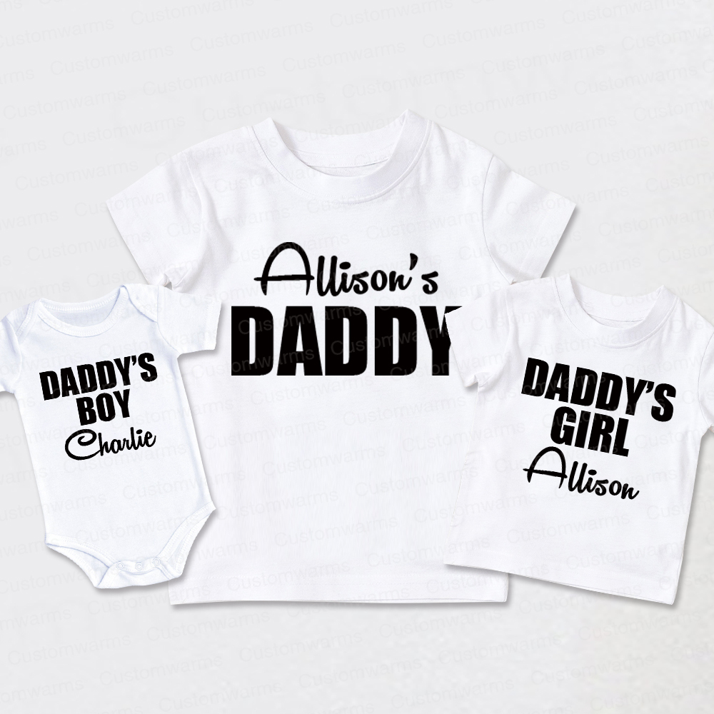Personalized First Father's Day Daddy and Me Outfit | CWFamily113