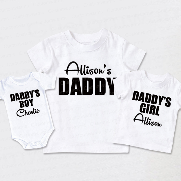 Personalized First Father's Day Daddy and Me Outfit | CWFamily113