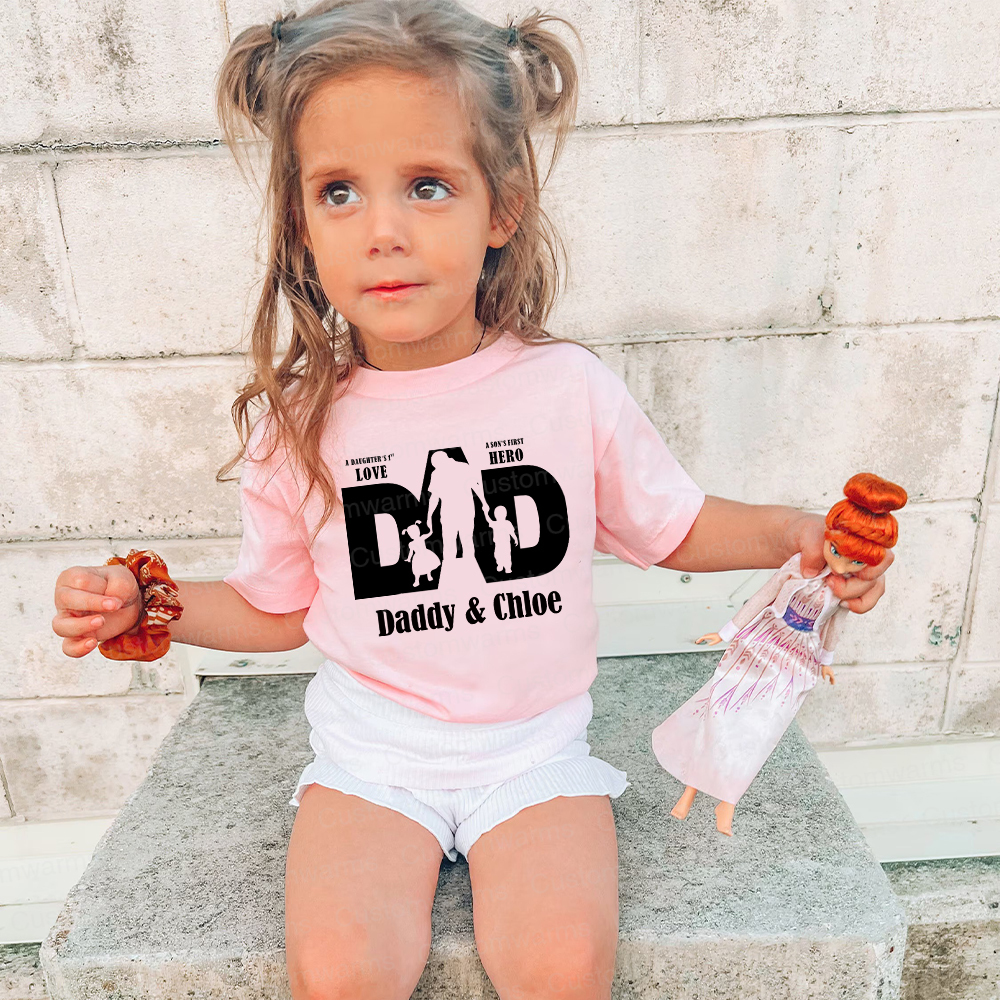 Personalized First Father's Day Daddy and Me Outfit | CWFamily114