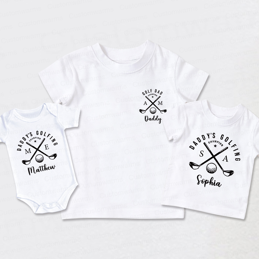Personalized First Father's Day Daddy and Me Outfit | CWFamily115
