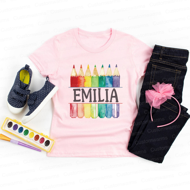 Personalized First Day Of Back To School Shirt | CWSchool01