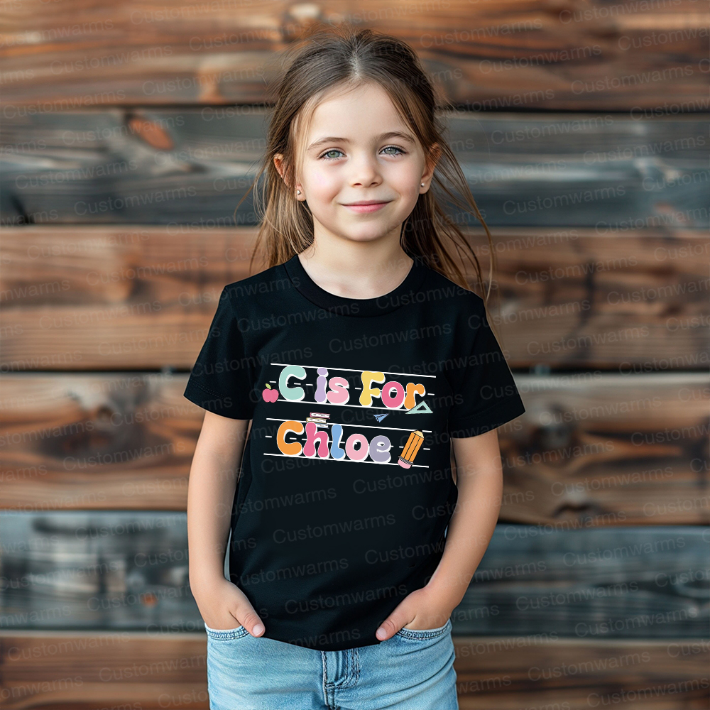 Personalized First Day Of Back To School Shirt | CWSchool03