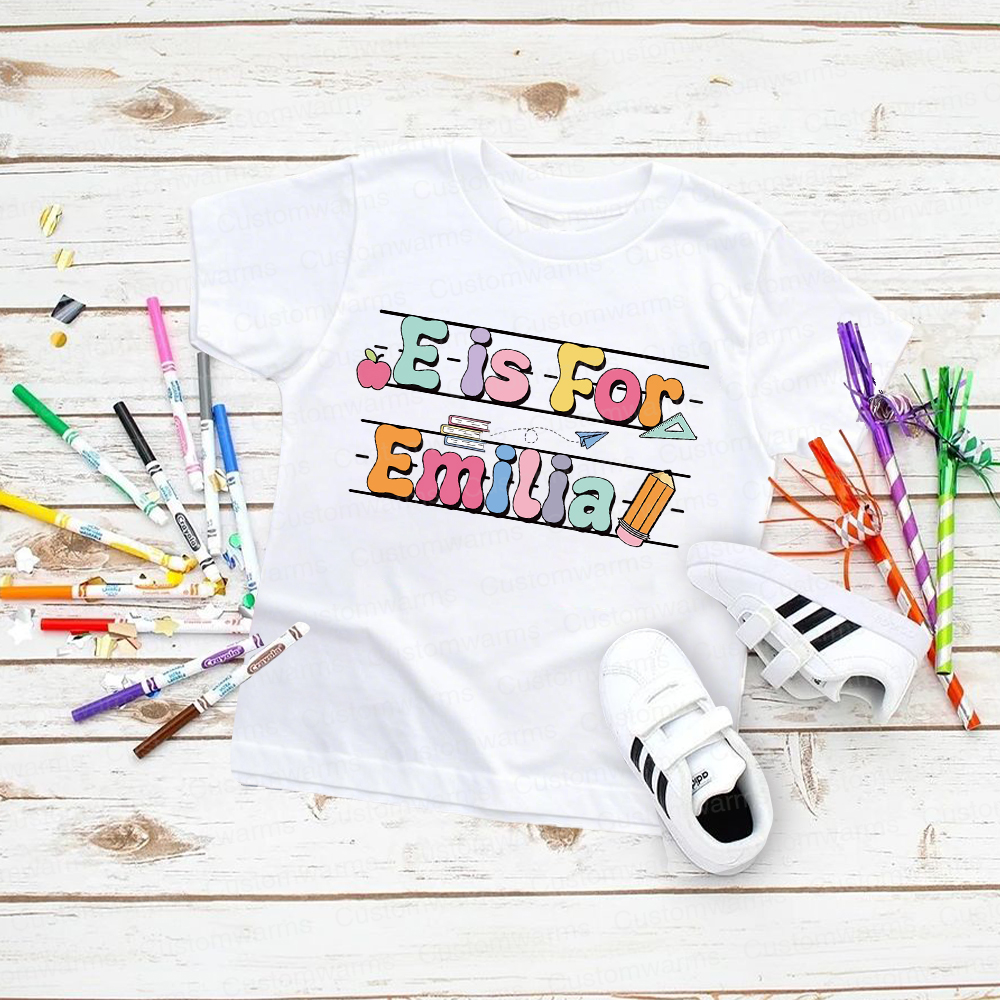 Personalized First Day Of Back To School Shirt | CWSchool03