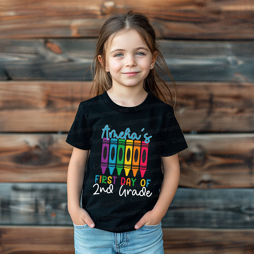 Personalized First Day Of Back To School Shirt | CWSchool04