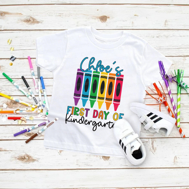 Personalized First Day Of Back To School Shirt | CWSchool04