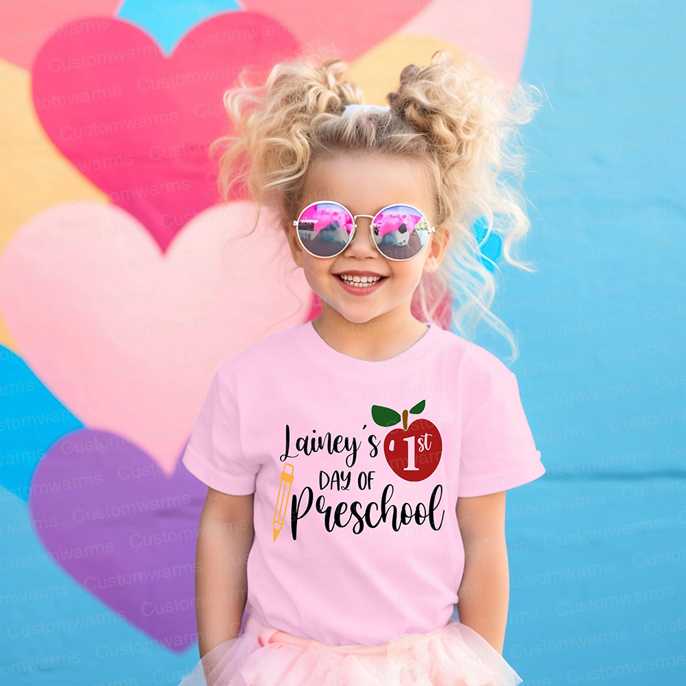 Personalized First Day Of Back To School Shirt | CWSchool05