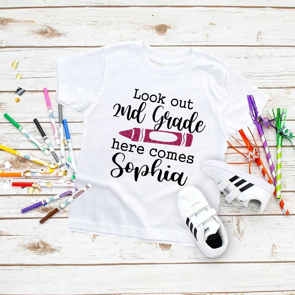 Personalized First Day Of Back To School Shirt | CWSchool06