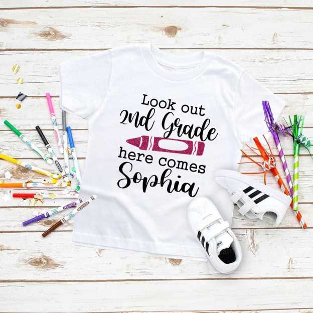Personalized First Day Of Back To School Shirt | CWSchool06