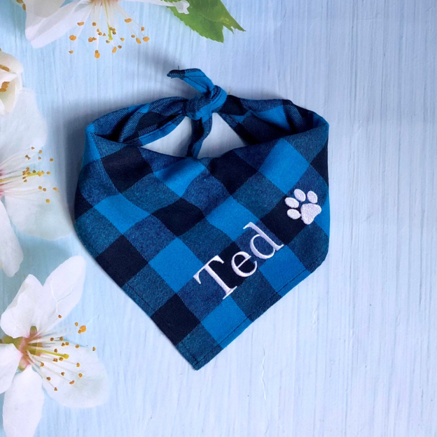Personalized Embroidered Dog Bandana for Comfort & Unique | BKPet164