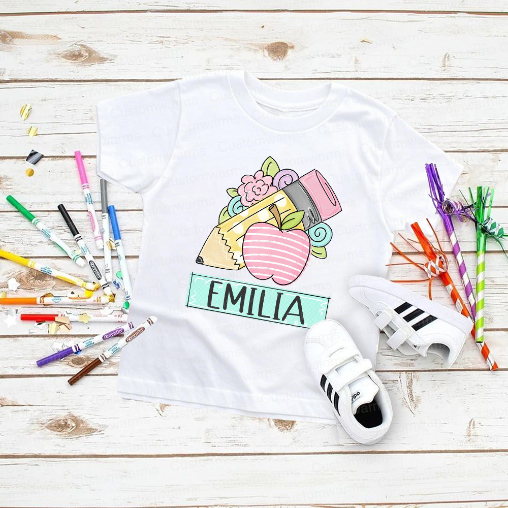 Personalized First Day Of Back To School Shirt | CWSchool13