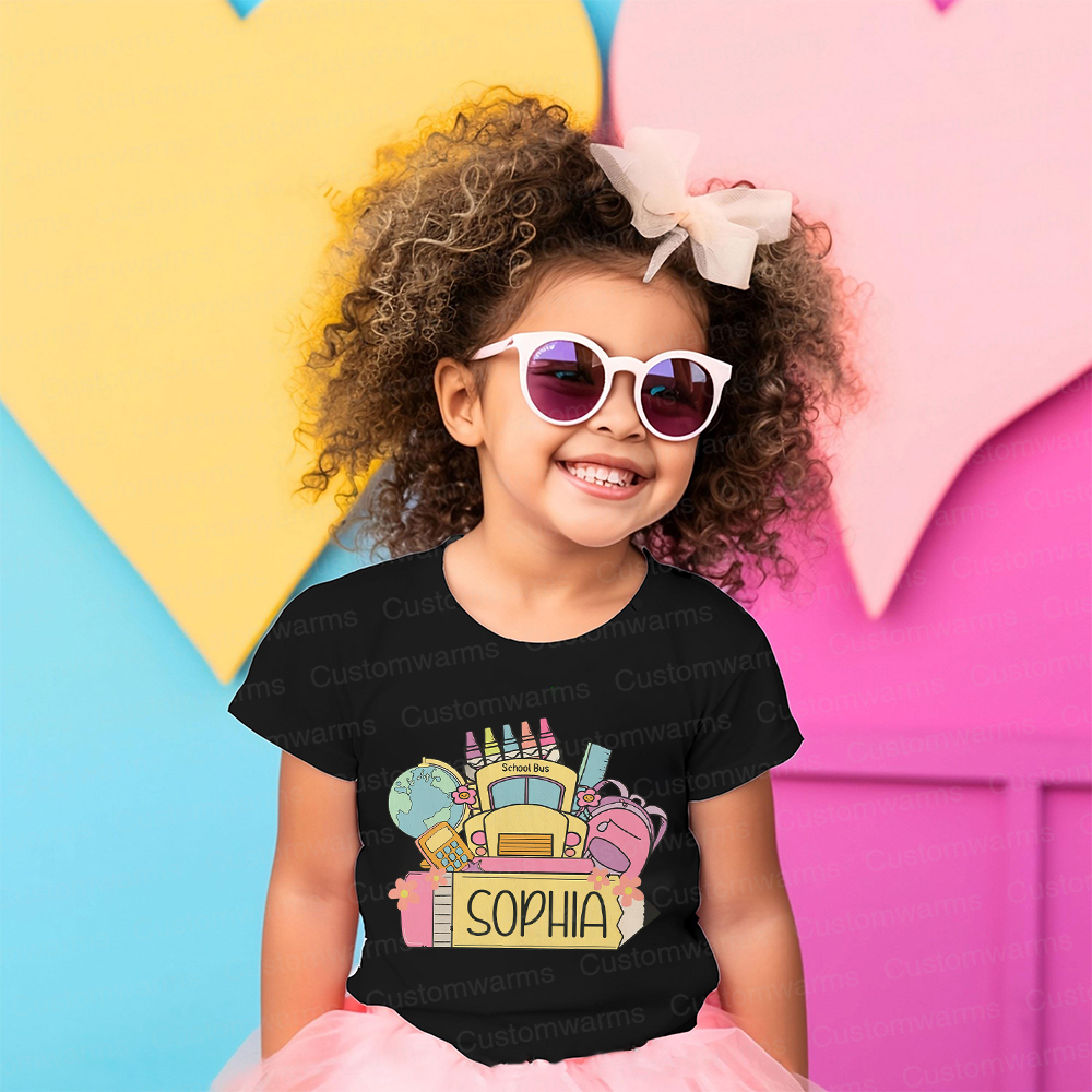 Personalized First Day Of Back To School Shirt | CWSchool17