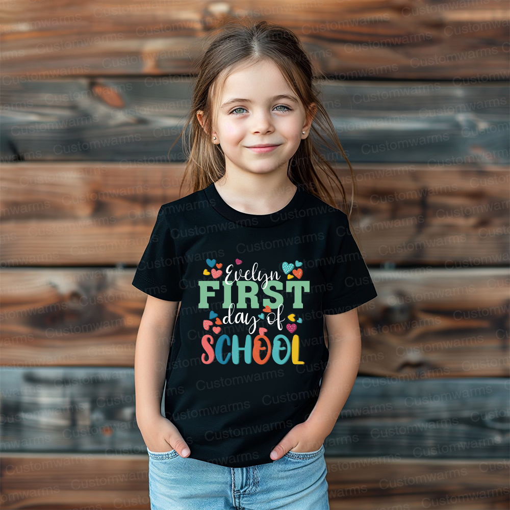 Personalized First Day Of Back To School Shirt | CWSchool27
