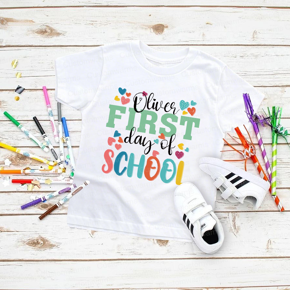 Personalized First Day Of Back To School Shirt | CWSchool27