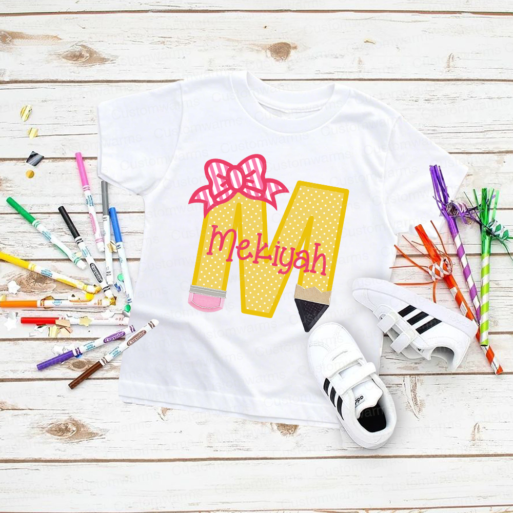 Personalized First Day Of Back To School Shirt | CWSchool33