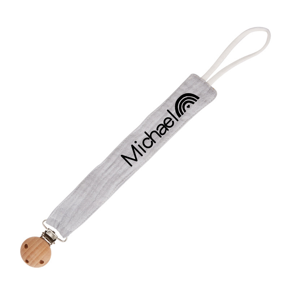 Personalized Baby Safety Cotton Yarn Pacifier Strap | CWToy131