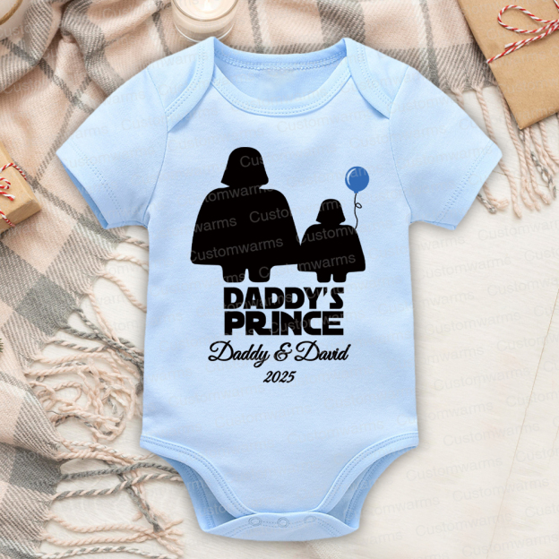 Personalized First Father's Day Daddy and Baby Outfit | CWFamily103