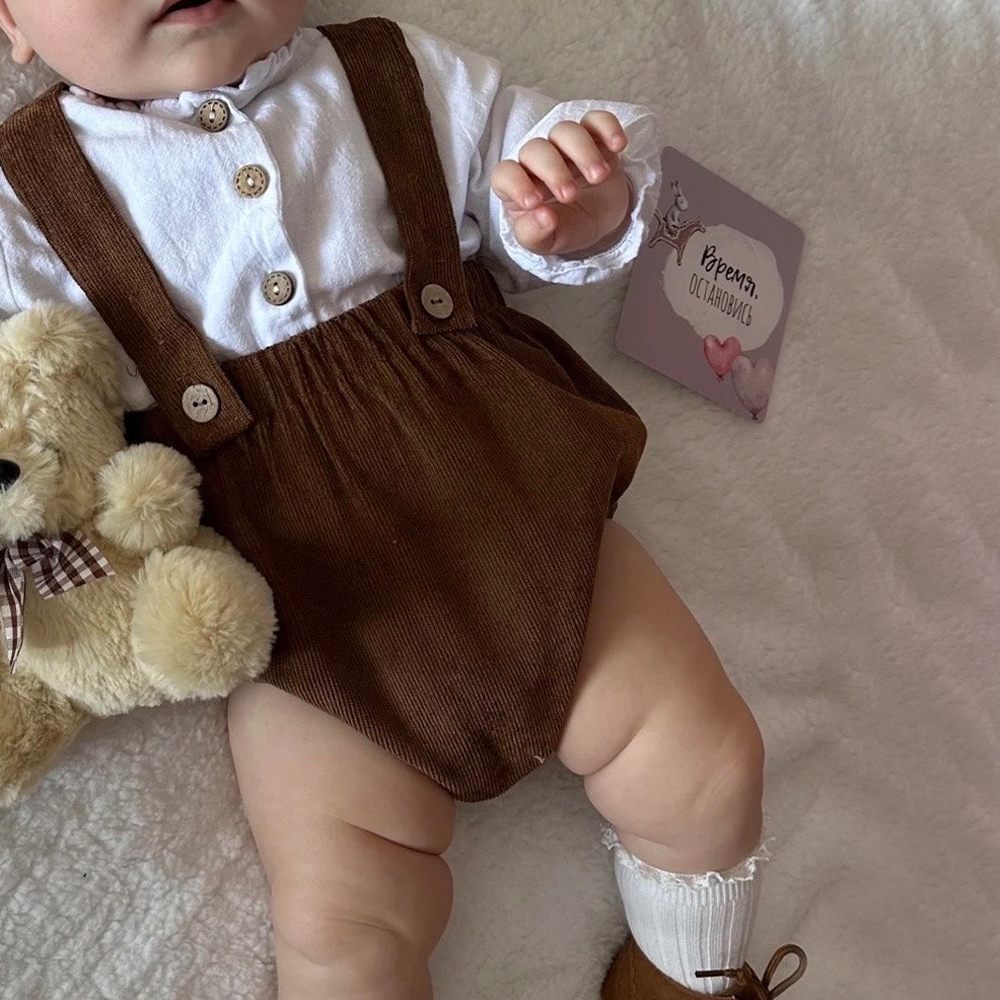 Personalized Baby Shower Corduroy Romper | CWBaby263