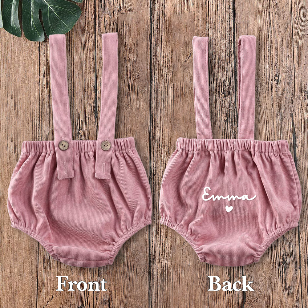 Personalized Baby Shower Corduroy Romper | CWBaby263