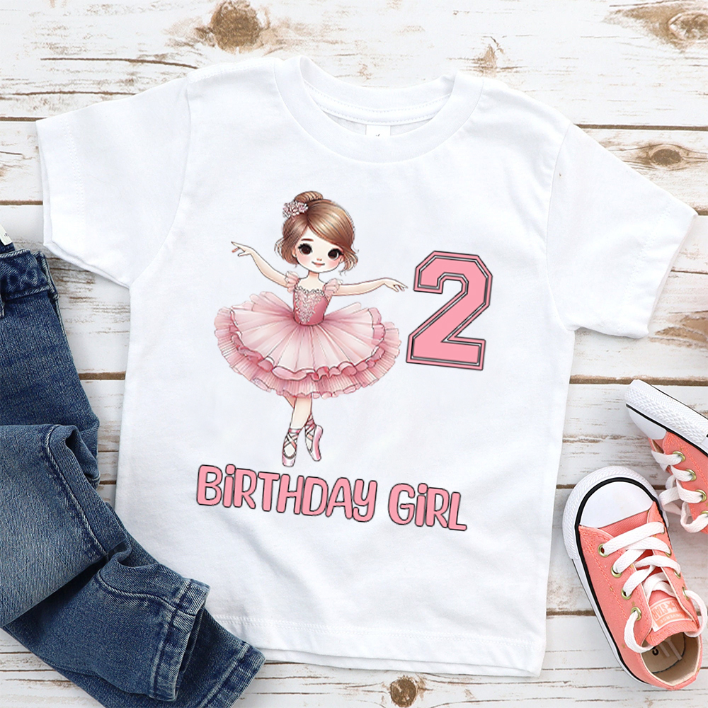 Personalized Ballet Dancer Theme Birthday T-Shirt | inBirth35