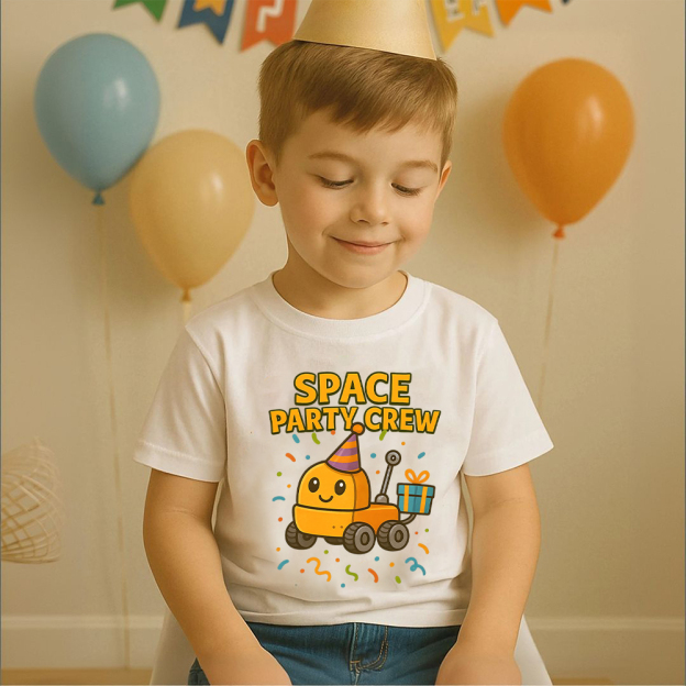 Personalized Space Party Birthday T-Shirt | inBirth33