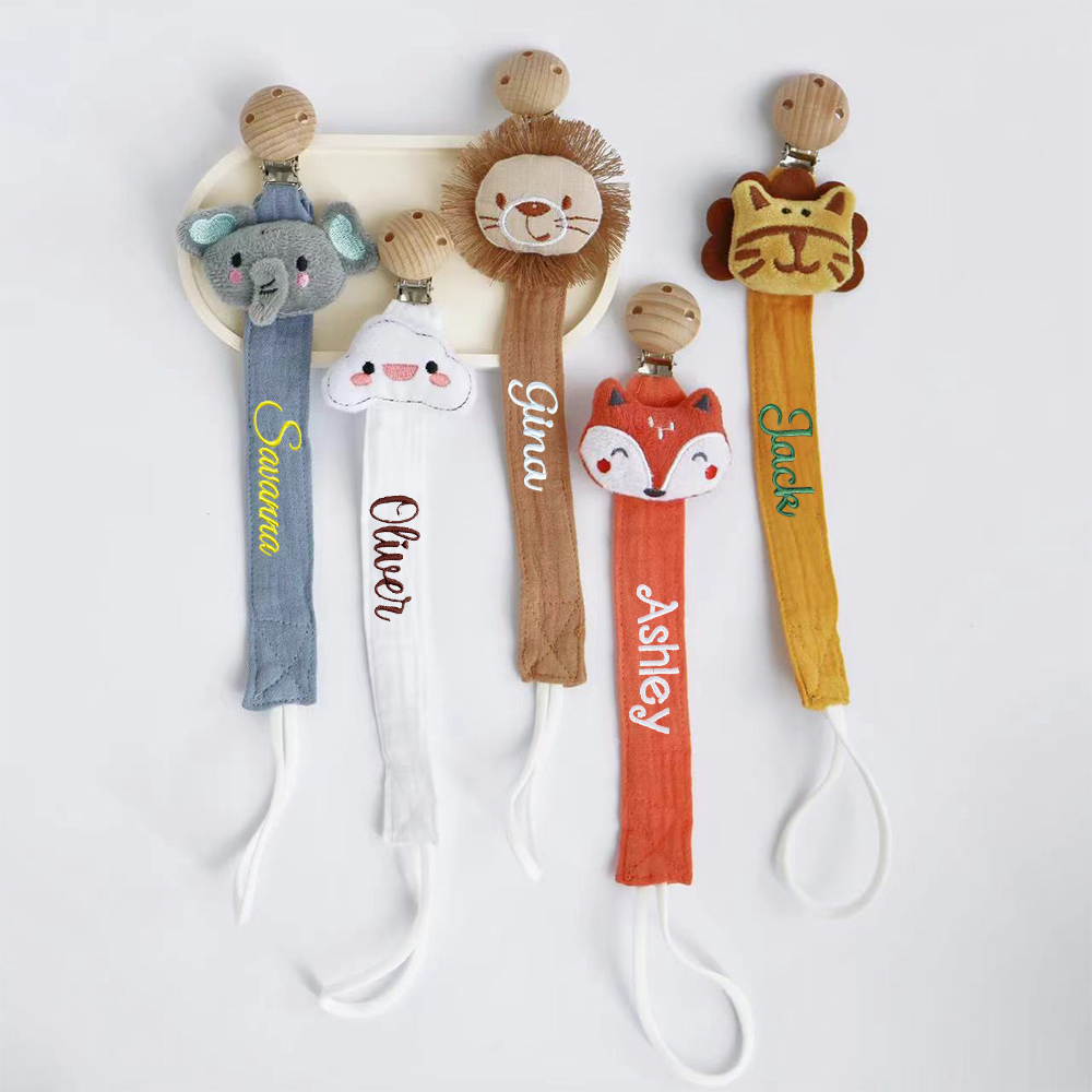 Personalized Embroidered Lovely Pacifier Strap For Baby | CWToy133