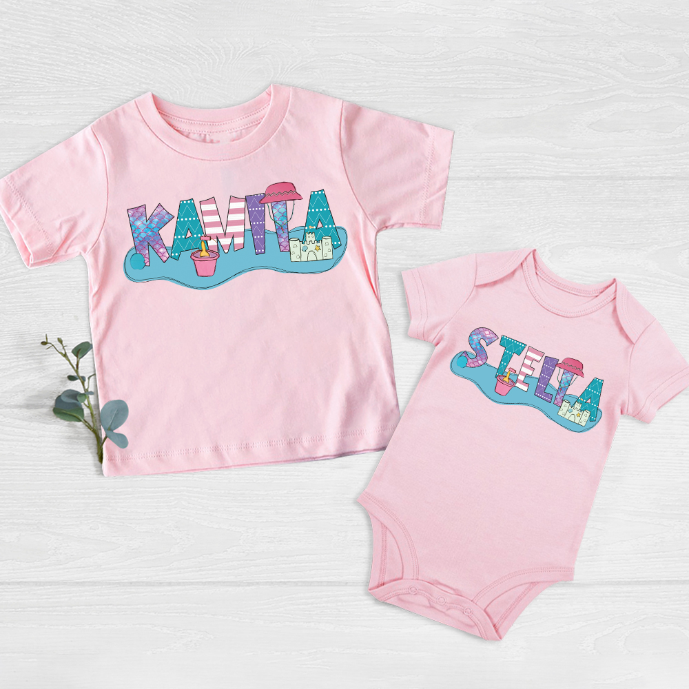 Personalized Baby Summer Beach Style Shirts | CWBaby200