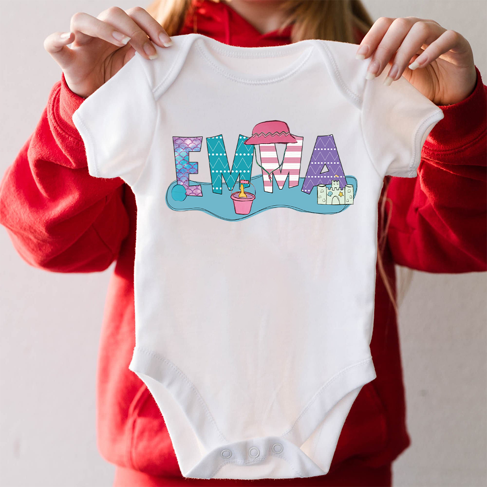 Personalized Baby Summer Beach Style Shirts | CWBaby200