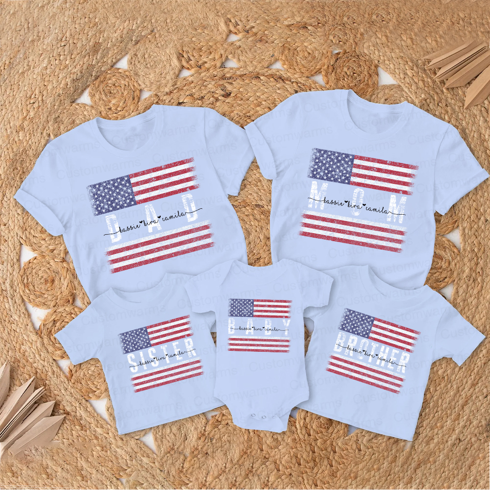 Personalized Matching 4th of July Family Shirt | CWFamily118