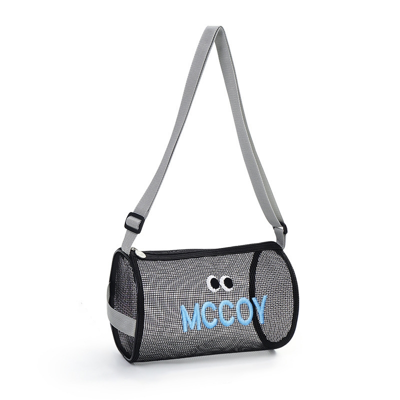 Personalized Summer Seashell Zipper Mesh Beach Bag | CWBeach196
