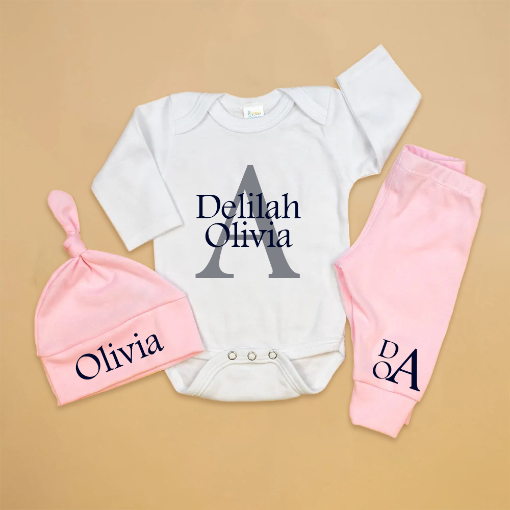 Personalized Baby Coming Home Outfit Set | CWBaby270