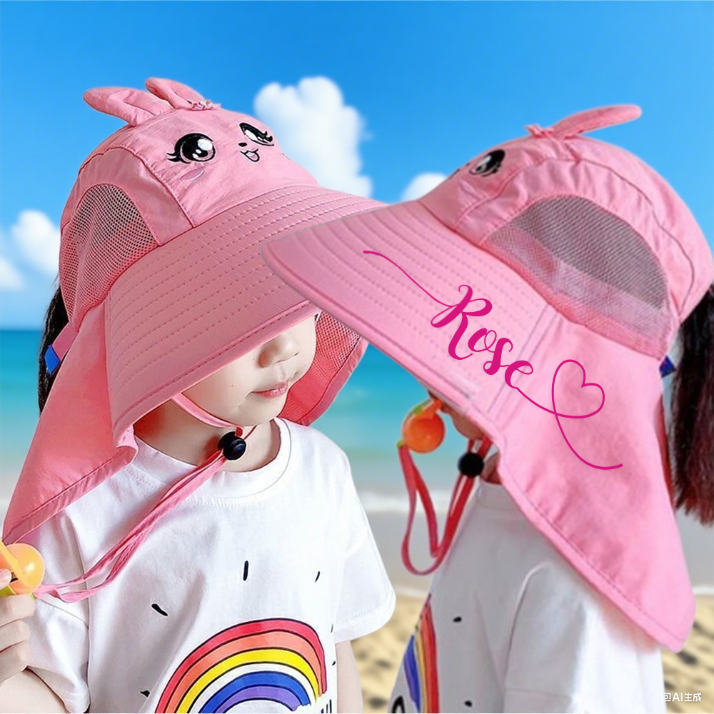 Personalized Wide Brim Breathable Windproof Sun Hat | CWBeach200