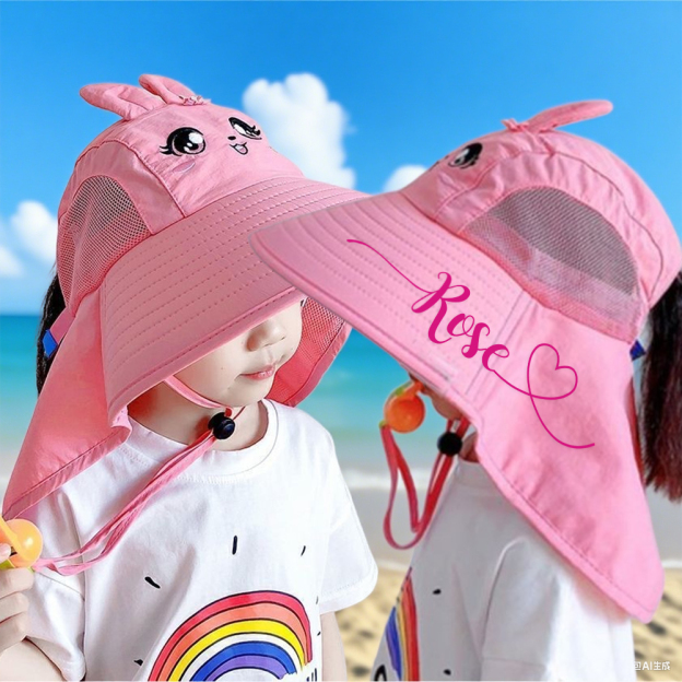 Personalized Wide Brim Breathable Windproof Sun Hat | CWBeach200