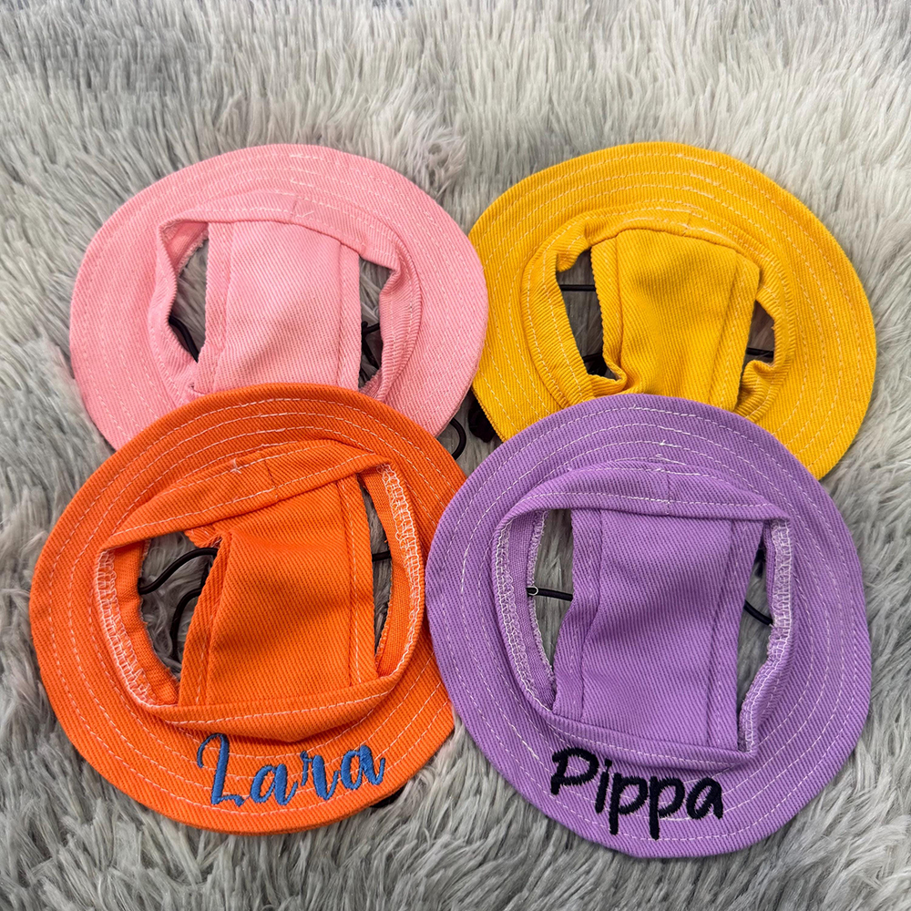 Personalized Embroidery Adjustable Pet Sun Bucket Hat | BKPet183