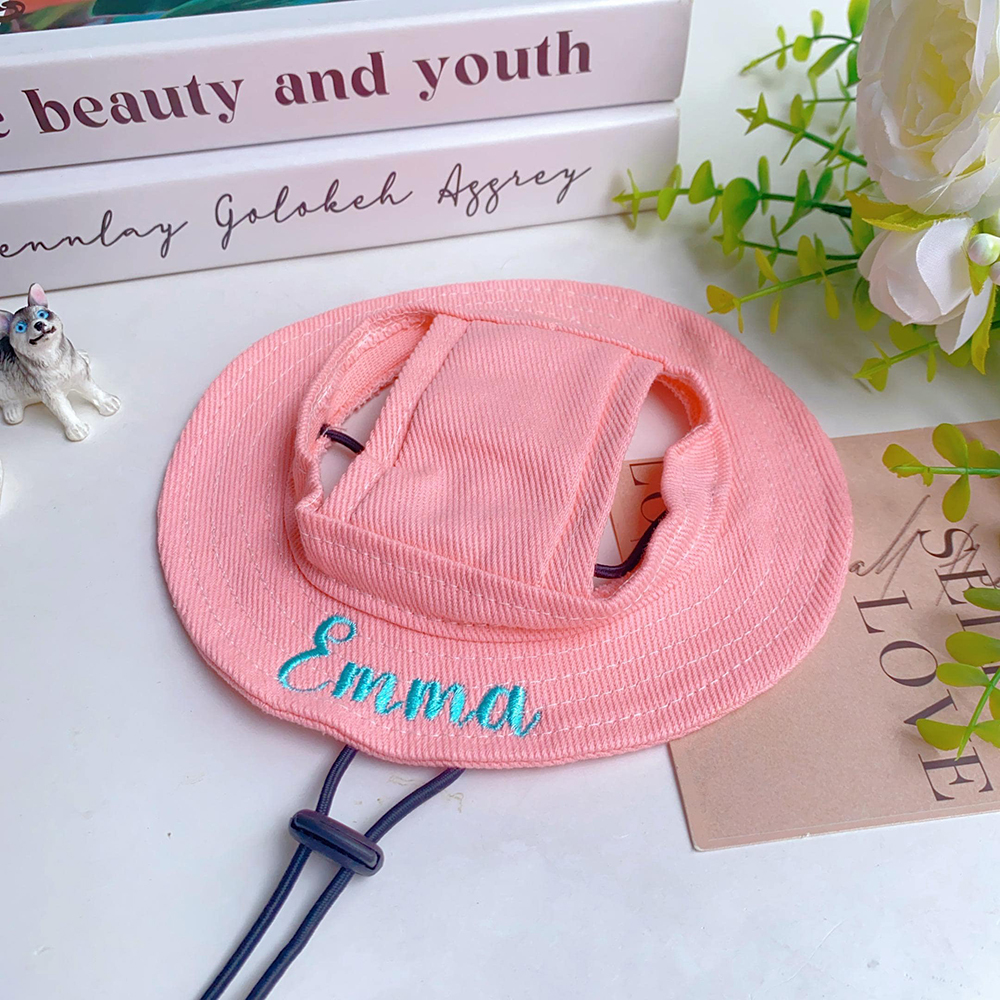 Personalized Embroidery Adjustable Pet Sun Bucket Hat | BKPet183