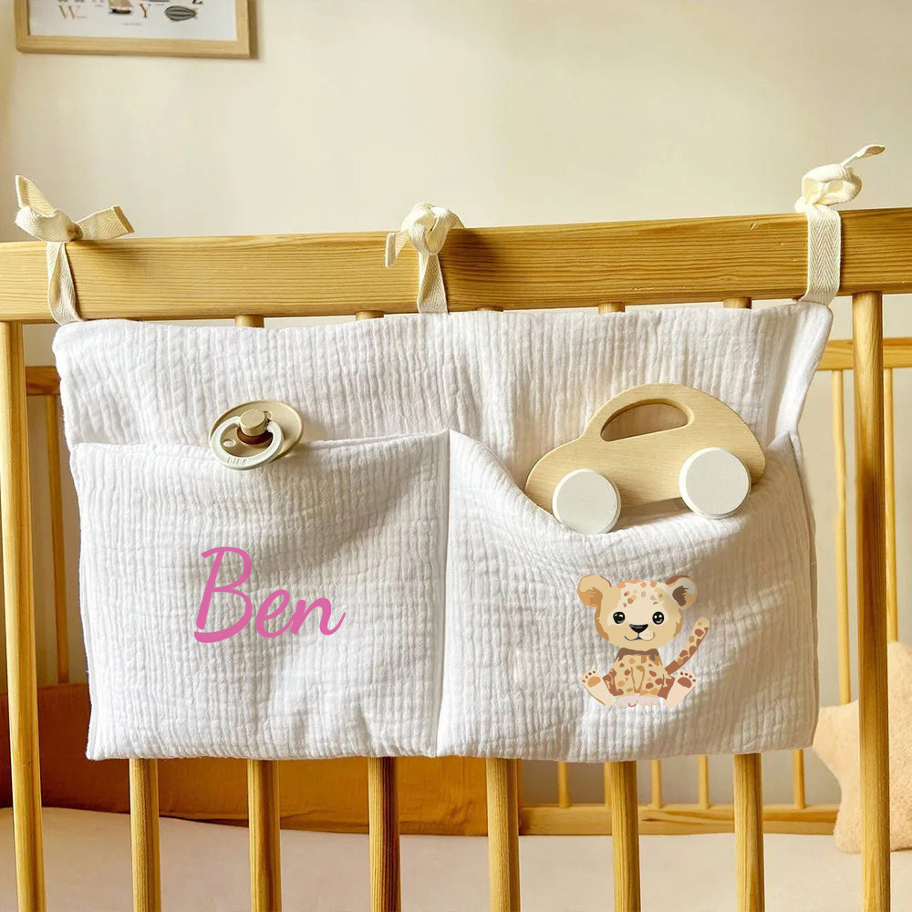 Personalized Baby Bed Pocket Accessories & Diapers Storage | CWBaby5801