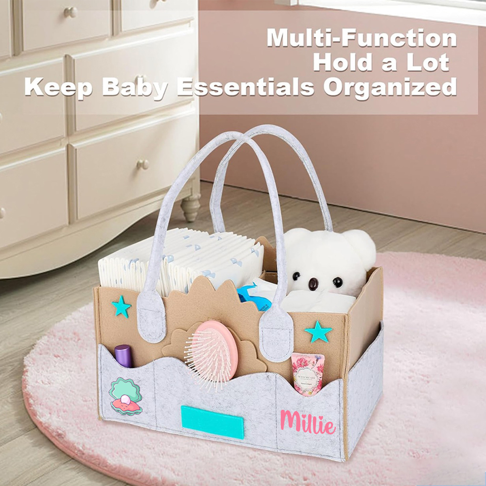 Personalized Baby Accessories & Diapers Portable Nursery Bag | CWToy142