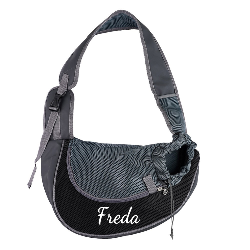 Personalized Hands Free Breathable Mesh Dog Sling Carrier | BKPet189