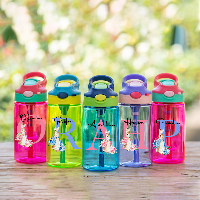 Personalised BPA Free 16oz Easter Kid Water Bottles | YouBottle64