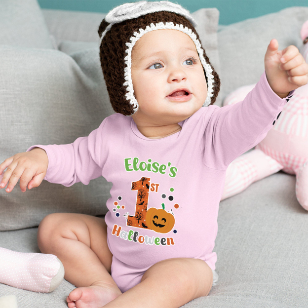 Personalized Baby Lovely First Halloween Outfit | CWHalloween41