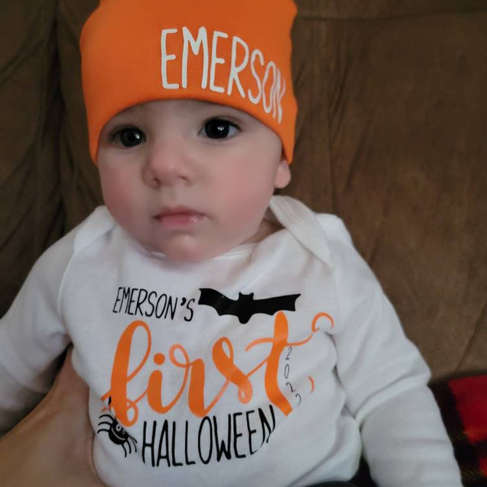 Personalized Baby First Pumpkin Outfit Set | CWHalloween62