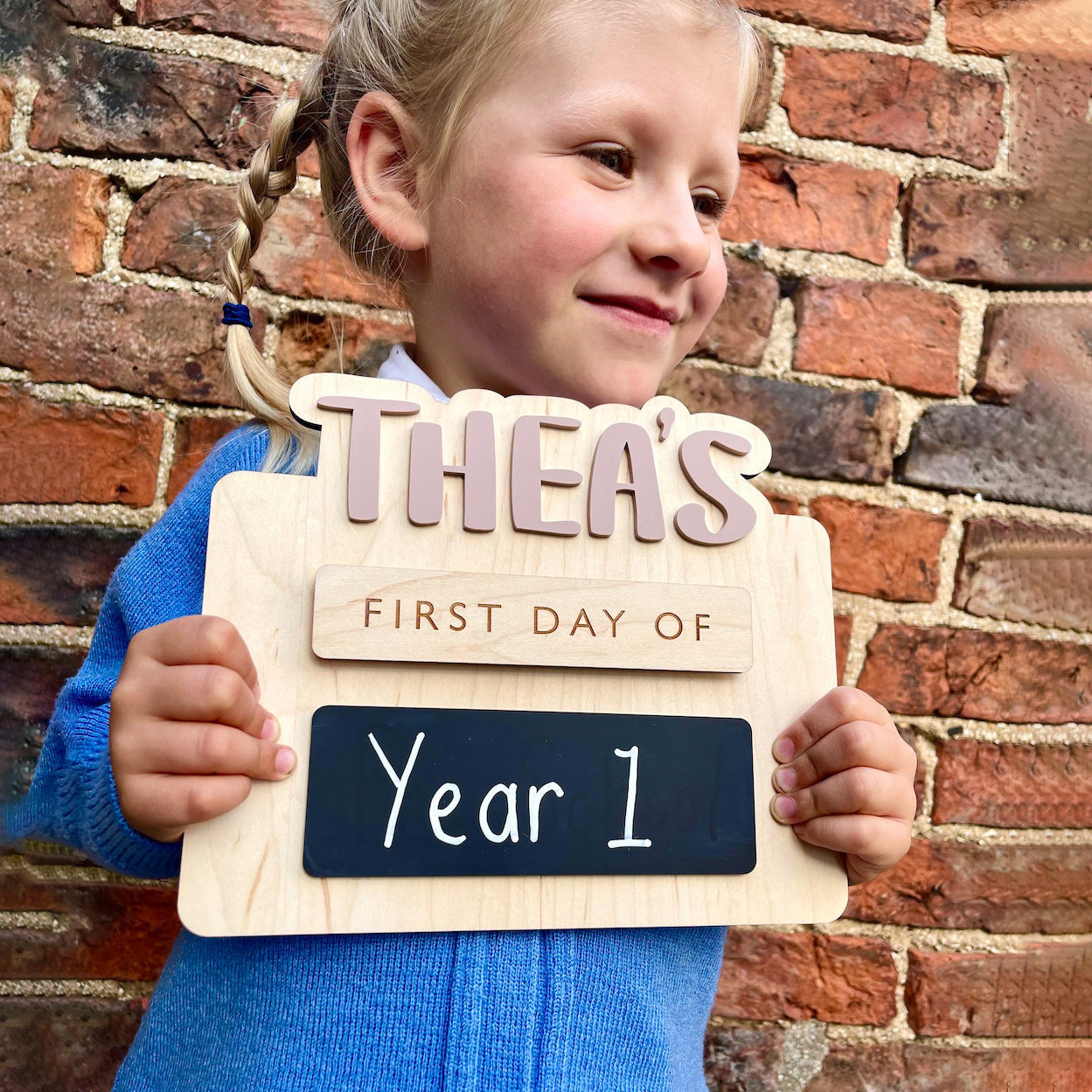 Personalised First and Last Day of School Memory Photo Board | CWToy145
