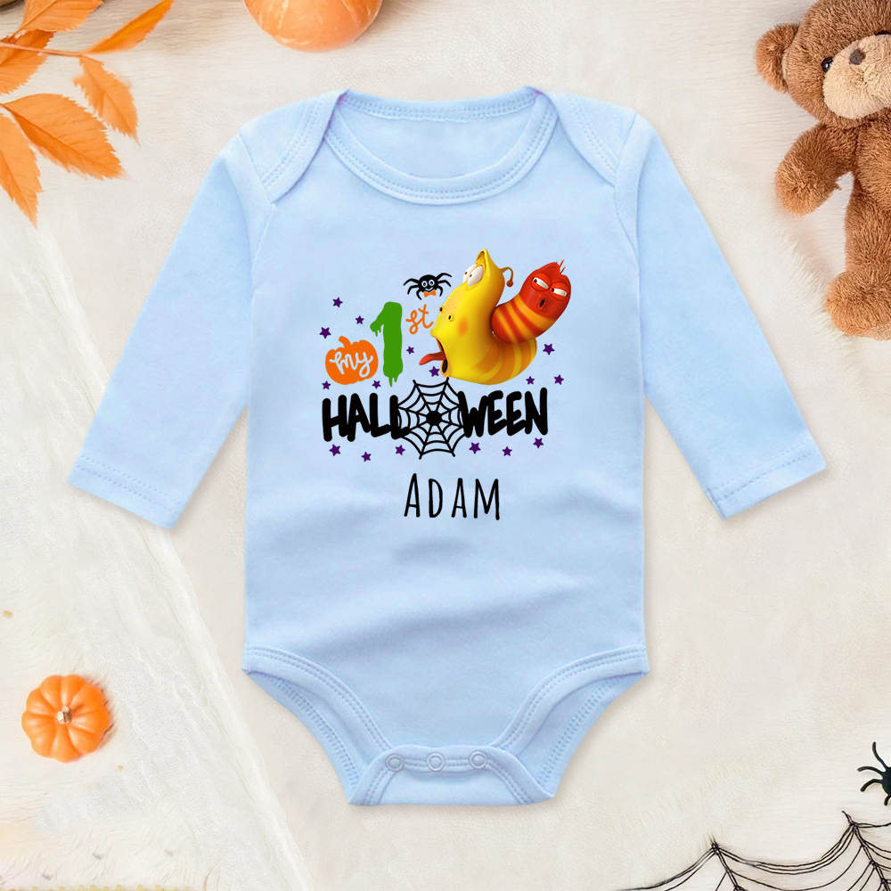 Personalized Larva's Halloween Funny Baby Romper | Larva01
