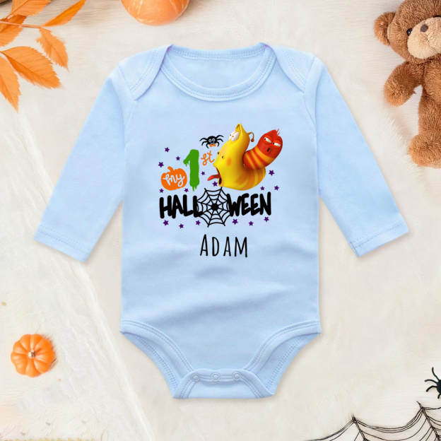 Personalized Larva's Halloween Funny Baby Romper | Larva01